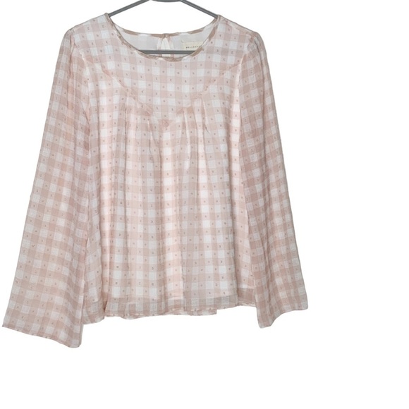 Melloday peach colored blouse. Size M - Picture 3 of 5